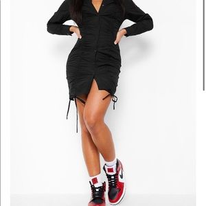 Rouched black dress